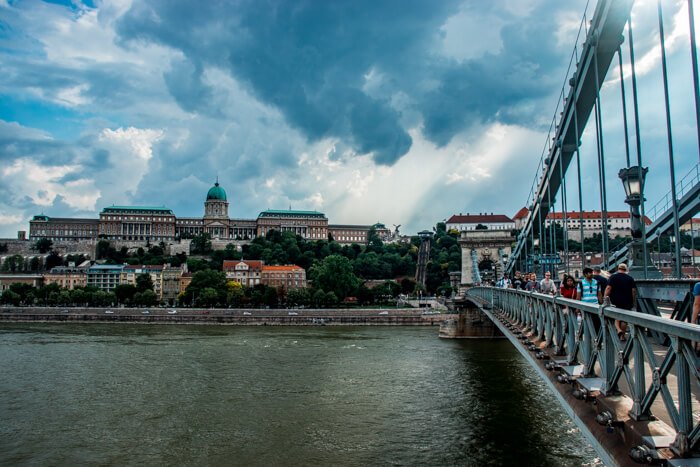 View of the Royal Palace from the Chain Bridge