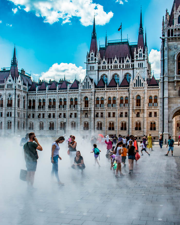 Hungarian Parliament in summer