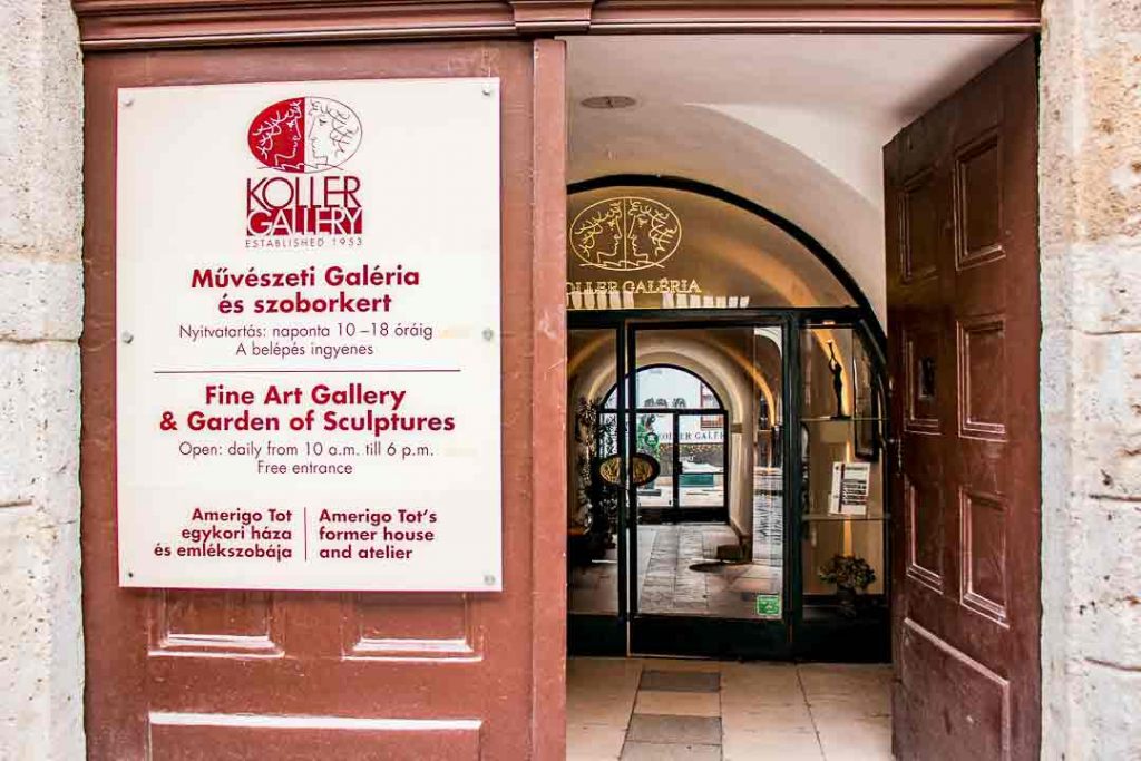 Entrance of Koller Gallery
